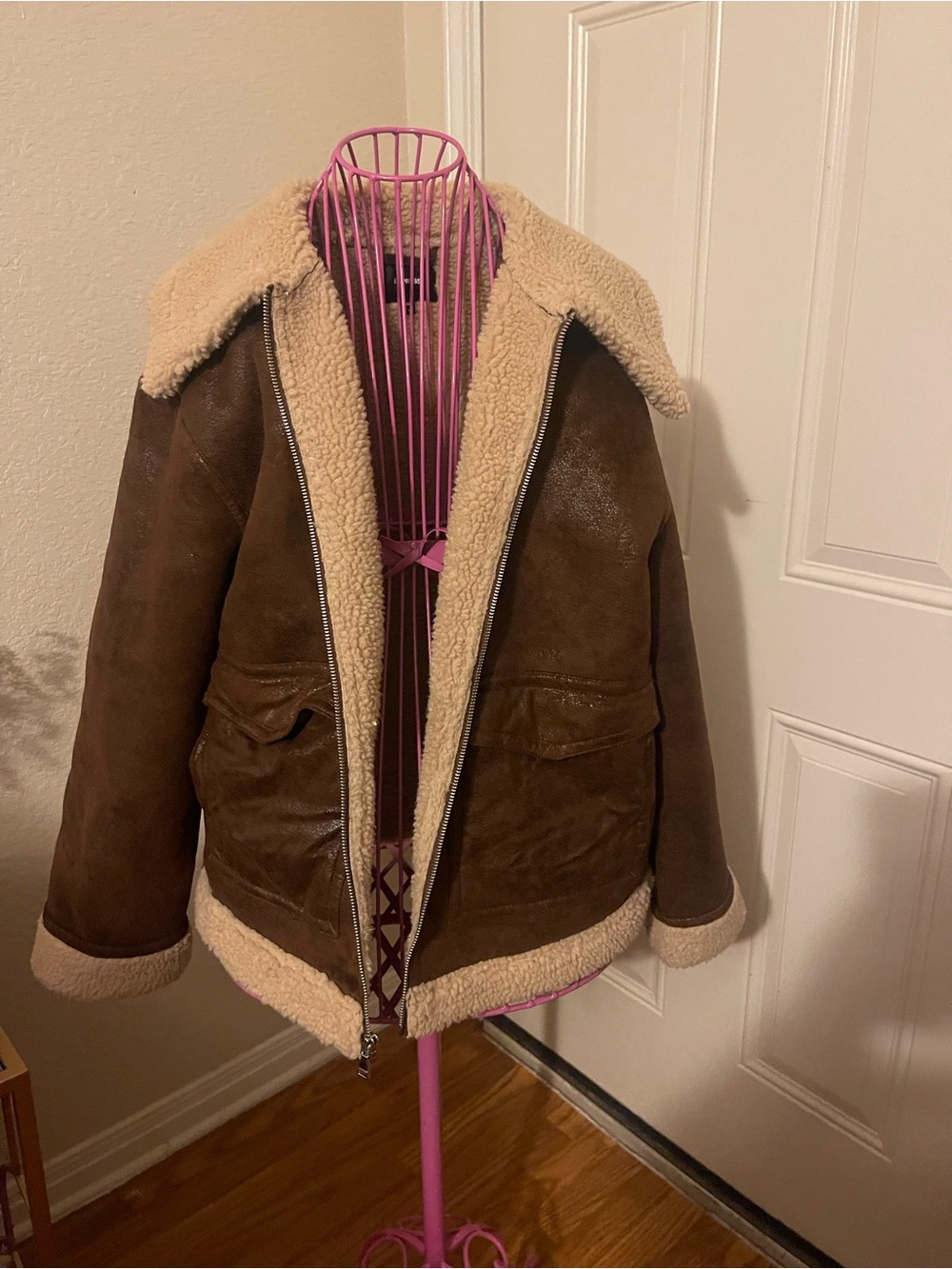 Express Women's Red Button-Front Jacket - Picture 2 of 5